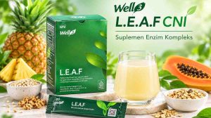 Well3 L.E.A.F CNI suplemen enzim kompleks 20 stik