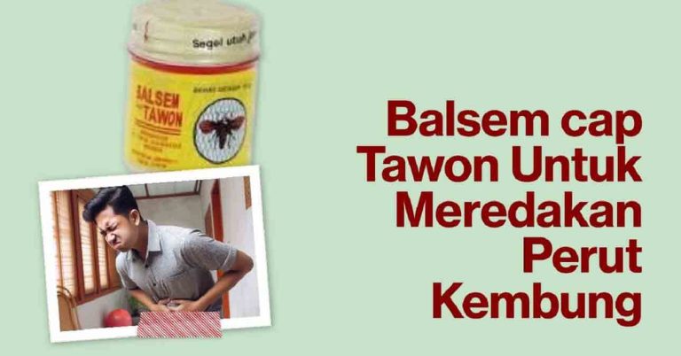 Balsem cap Tawon Untuk Meredakan Perut Kembung Secara Alami