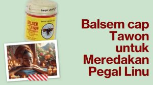 Balsem cap Tawon untuk Meredakan Pegal Linu