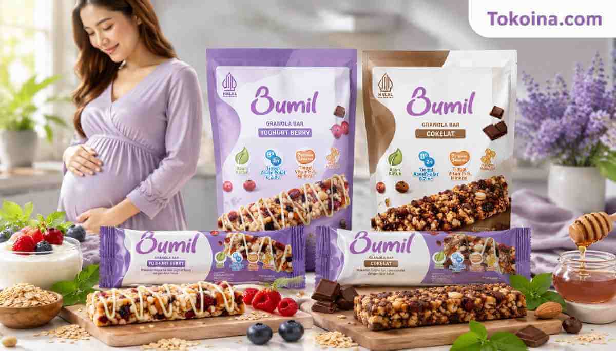 BUMIL Makanan Ringan Bar Daun Katuk mix varian yoghurt berry dan coklat