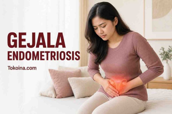 Ilustrasi gejala endometriosis dan nyeri panggul pada wanita